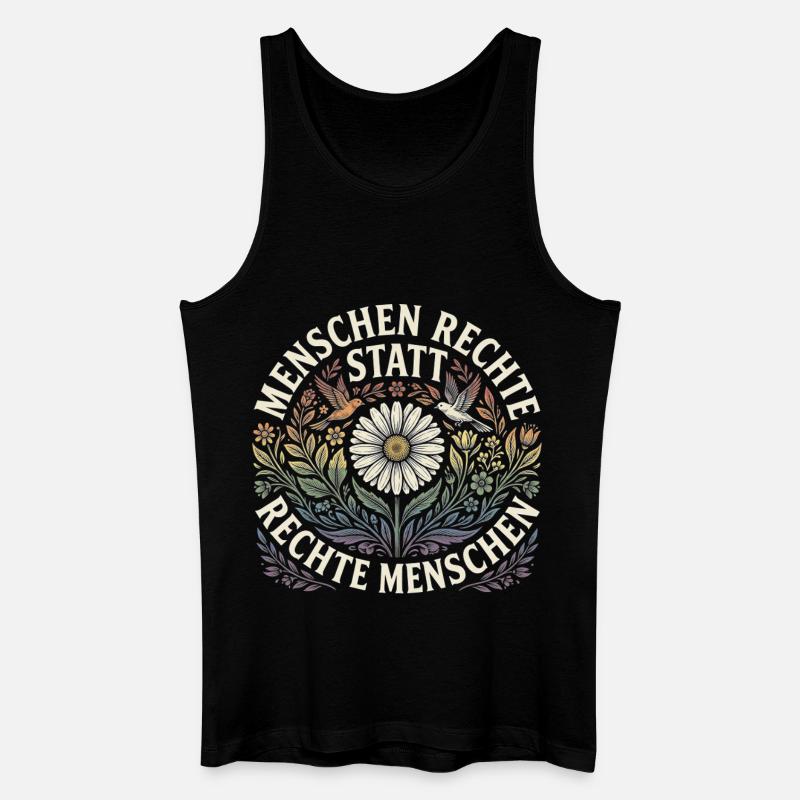 Equality Statement Radicalized by Decency Trend - Männer Bio Tank Top - Schwarz