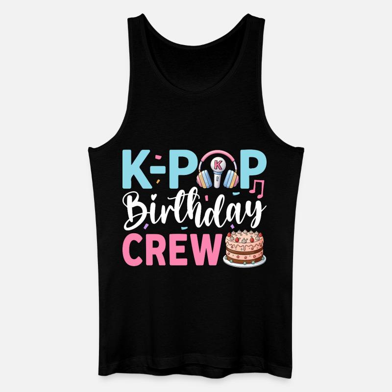 K-Pop Birthday Crew - Männer Bio Tank Top - Schwarz