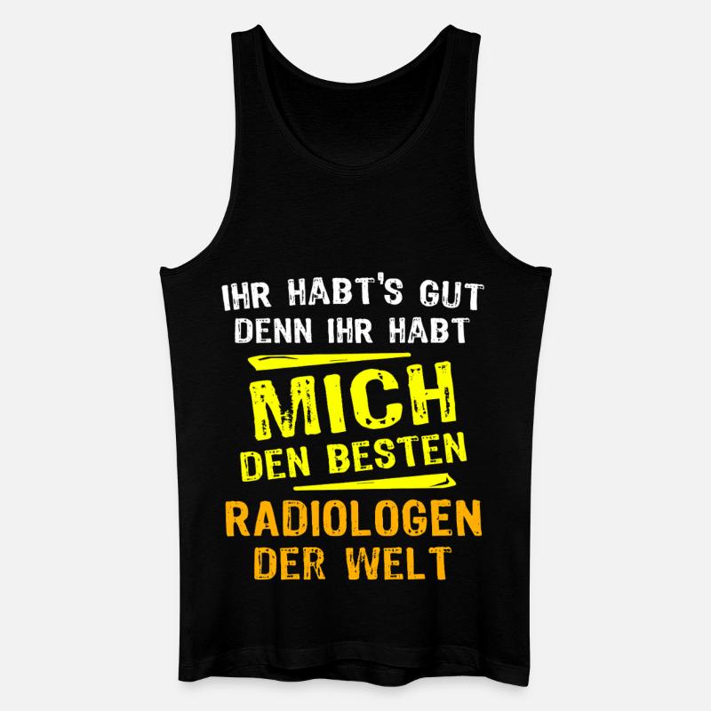 Radiologe Geschenk - Männer Bio Tank Top - Schwarz