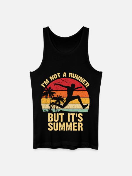 Not a Runner It's Summer - Men’s Organic Tank Top - black