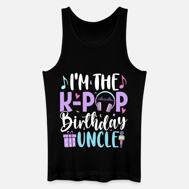 I'm The K Pop Birthday Uncle - Männer Bio Tank Top - Schwarz