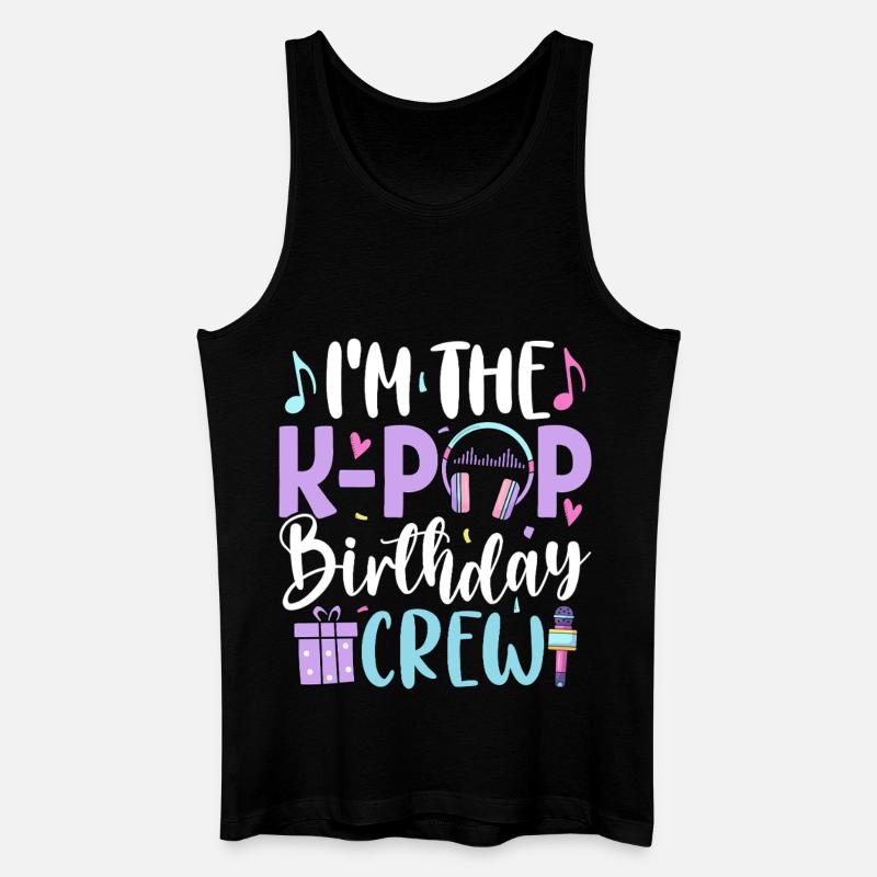 I'm The K Pop Birthday Crew - Männer Bio Tank Top - Schwarz