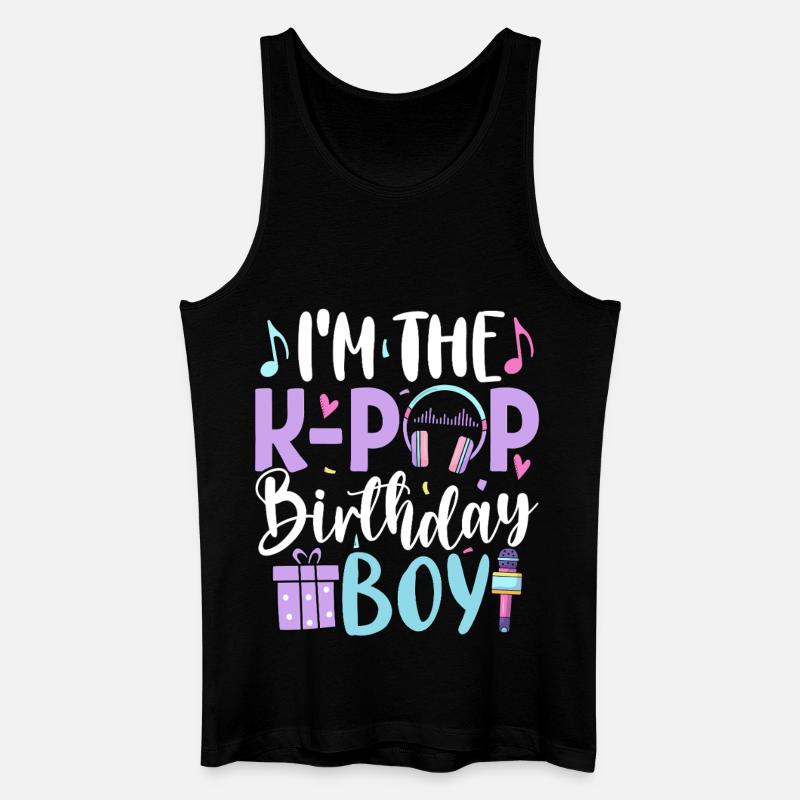 I'm The K Pop Birthday Boy - Männer Bio Tank Top - Schwarz