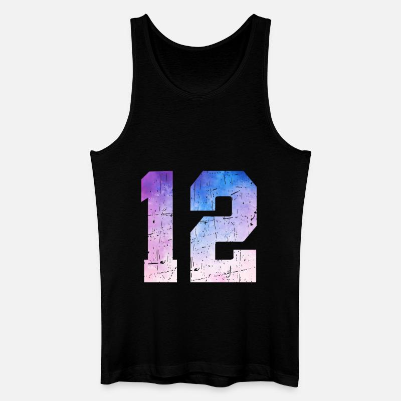 Ausgabe 12 – 12. Jubiläumsgeschenk - Männer Bio Tank Top - Schwarz