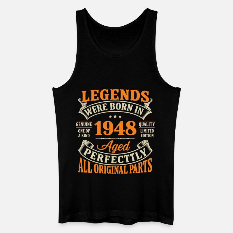Legends 1948: Perfect Age, Original - Männer Bio Tank Top - Schwarz