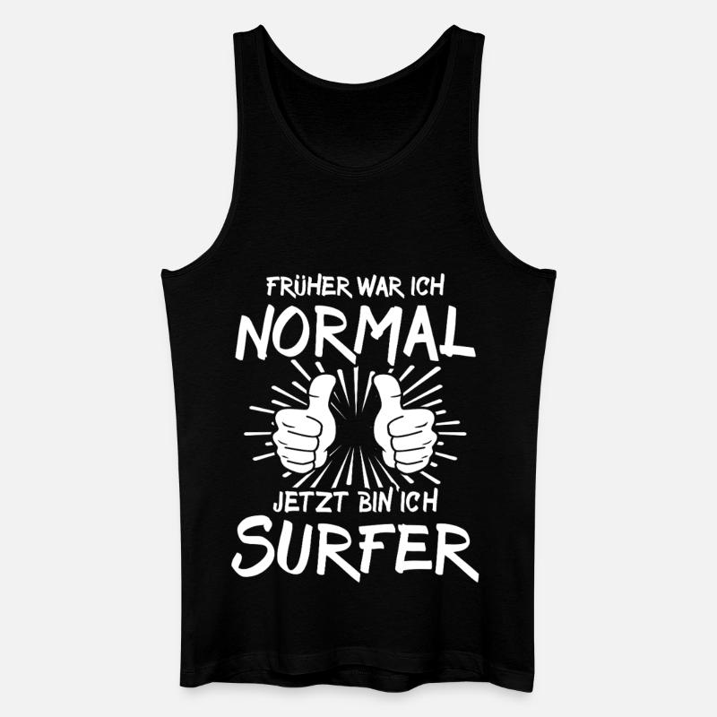 Surfer - Männer Bio Tank Top - Schwarz