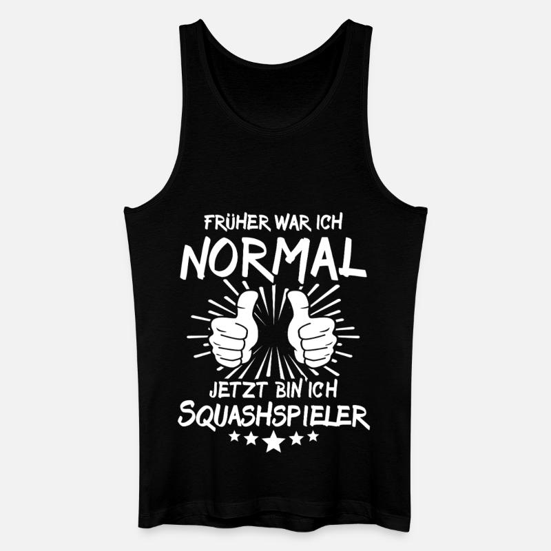 Squashspieler - Männer Bio Tank Top - Schwarz