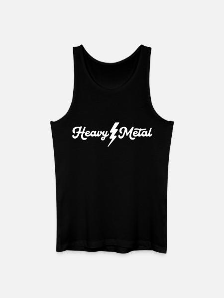 Heavy Metal Lightning Script - Débardeur bio Homme - noir