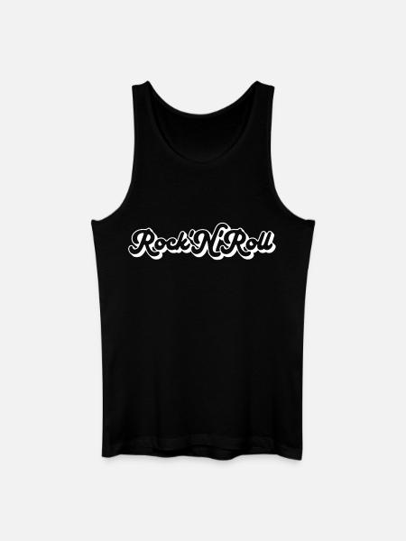 Rock 'N' Roll Script - Men’s Organic Tank Top - black
