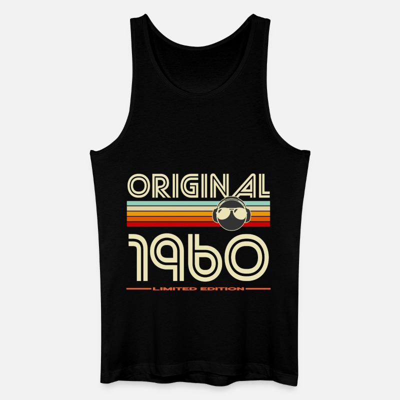 Originale Retro-Edition von 1960 - Männer Bio Tank Top - Schwarz