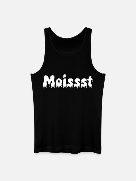 Moist Dripping Text - Men’s Organic Tank Top - black