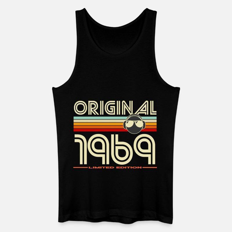 Originale Retro-Edition von 1969 - Männer Bio Tank Top - Schwarz