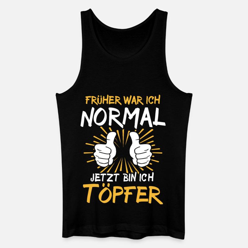 Töpfer Spruch - Männer Bio Tank Top - Schwarz