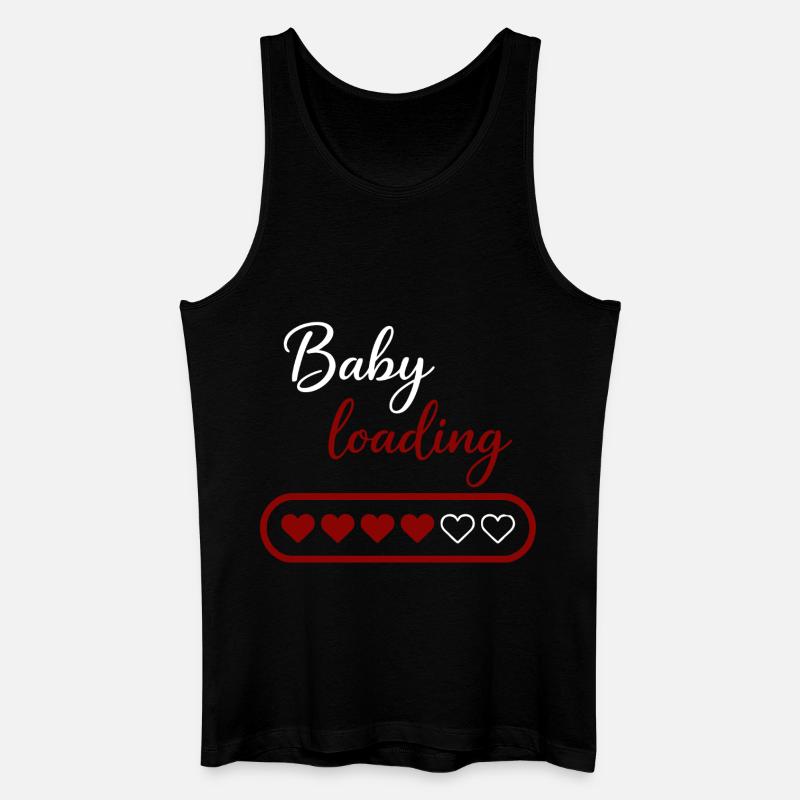 Baby loading - Männer Bio Tank Top - Schwarz