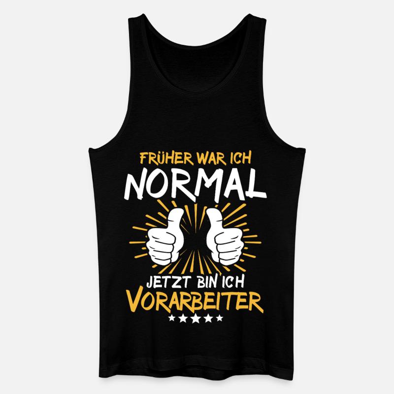 Vorarbeiter Spruch - Männer Bio Tank Top - Schwarz