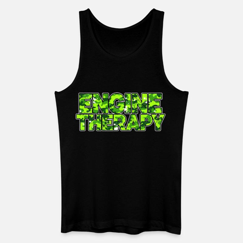 Engine Therapy Camouflage für echte Schrauber - Männer Bio Tank Top - Schwarz