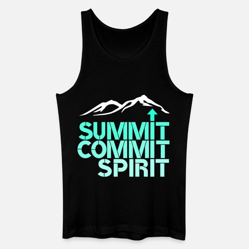 Spirit Commit Summit - Men’s Organic Tank Top - black