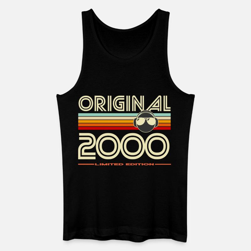Originale Retro-Edition von 2000 - Männer Bio Tank Top - Schwarz