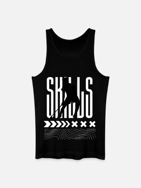 Skills Floorball - Men’s Organic Tank Top - black