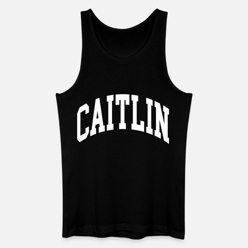 Caitlin - Männer Bio Tank Top - Schwarz