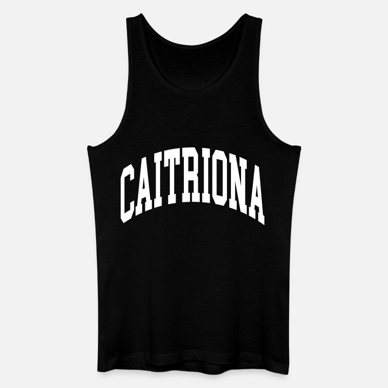 Caitriona - Männer Bio Tank Top - Schwarz