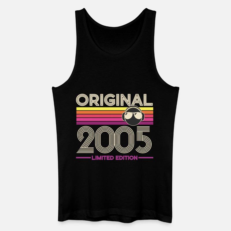 Originale Retro-Edition von 2005 - Männer Bio Tank Top - Schwarz