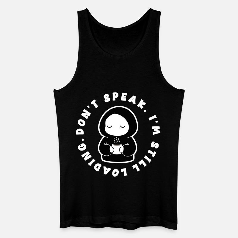 Cafe I'm Still Loading Manga - Men’s Organic Tank Top - black