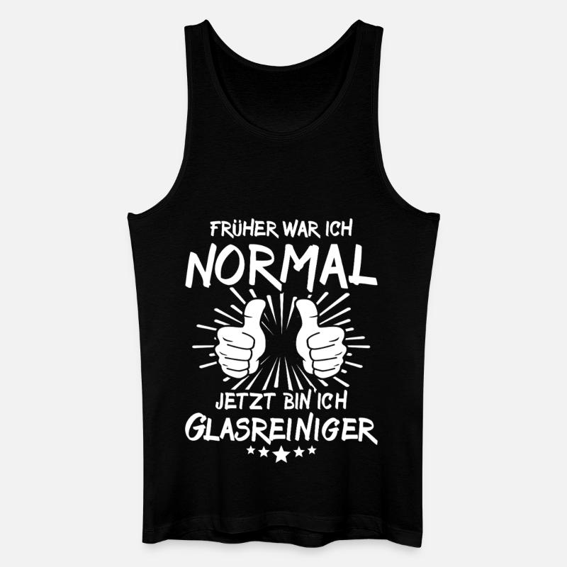 Glasreiniger - Männer Bio Tank Top - Schwarz