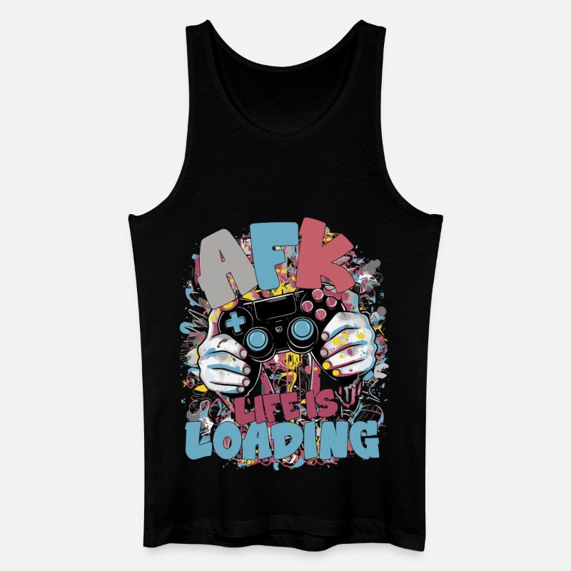 Life is Loading: Gaming Graffiti - Men’s Organic Tank Top - black