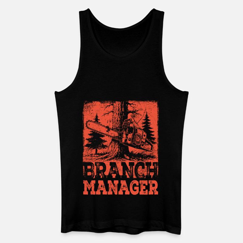 Branch Manager Kettensäge Holzfäller Wald - Männer Bio Tank Top - Schwarz