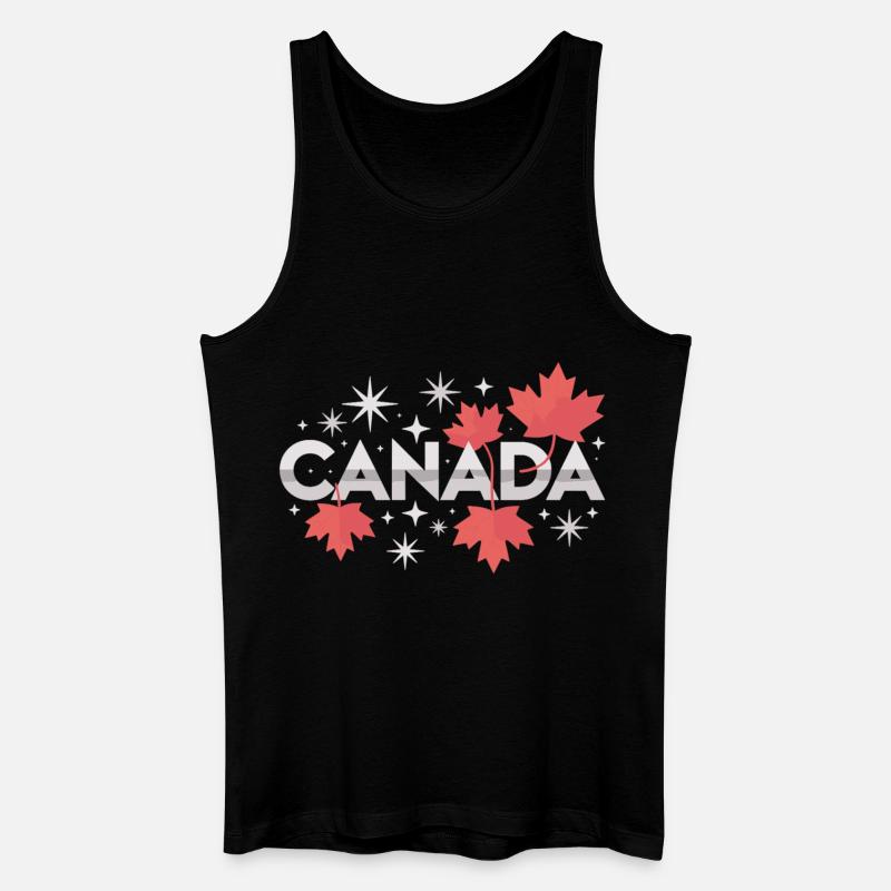 Canada Maple Leaf Gift Idea - Men’s Organic Tank Top - black