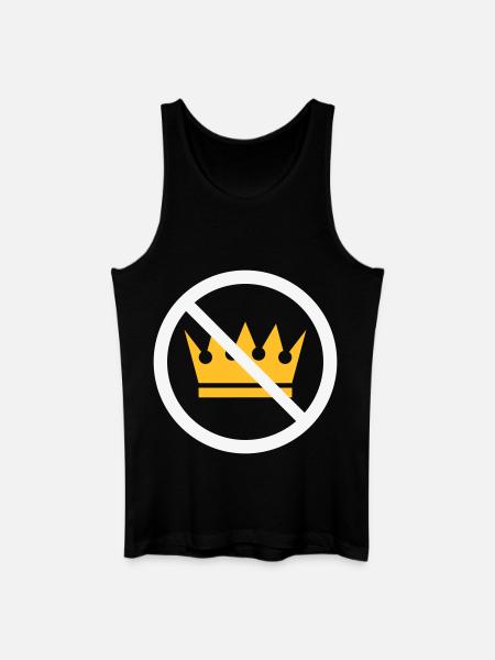No Kings! (Protest Sign / NEG 2C) - Men’s Organic Tank Top - black