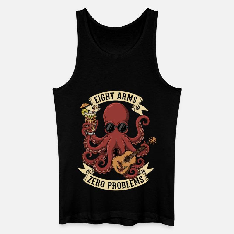 Eight Arms Zero Problems - Men’s Organic Tank Top - black