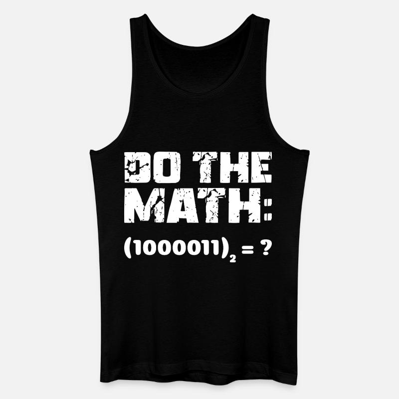 Do The Math Binary System - Men’s Organic Tank Top - black