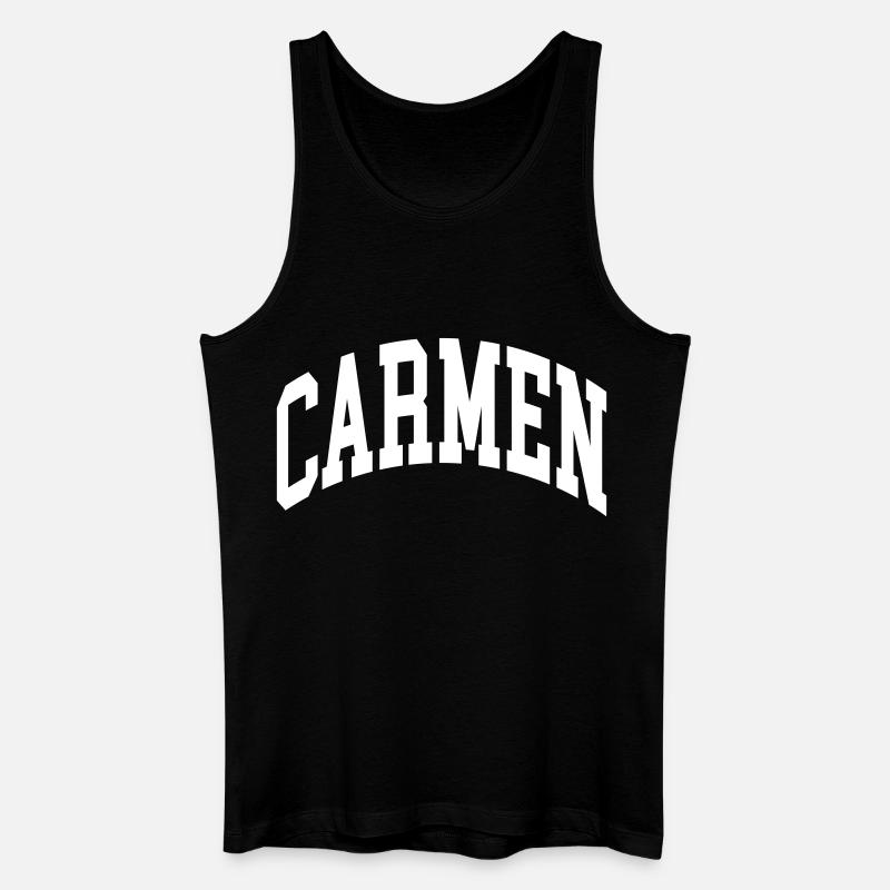 Carmen - Männer Bio Tank Top - Schwarz