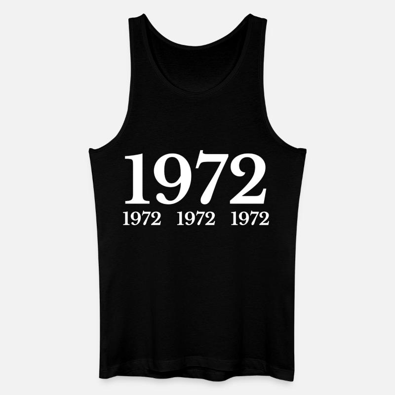 1972 - Männer Bio Tank Top - Schwarz