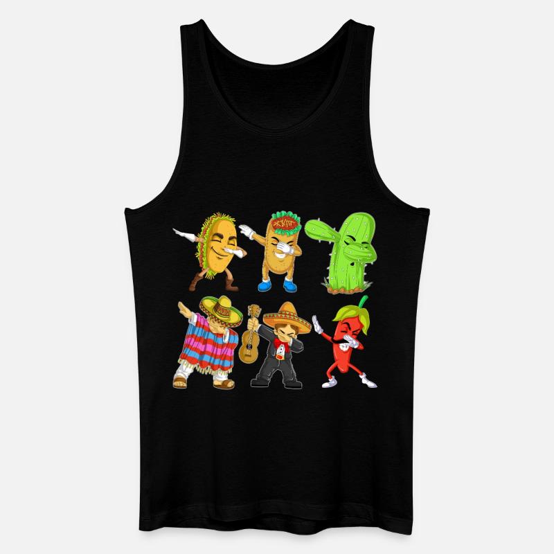 Cinco de Mayo Dab-Hemd - Männer Bio Tank Top - Schwarz