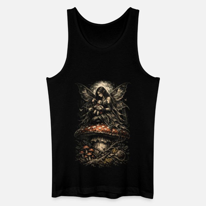Fairycore Fee Gotisch - Männer Bio Tank Top - Schwarz