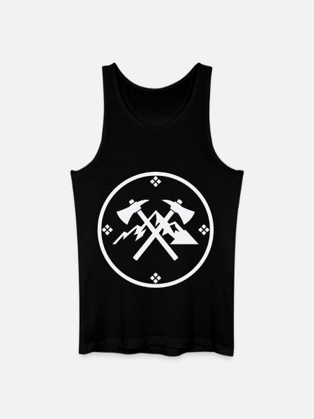 Janosik Highland Rebel Symbol - Økologisk tanktop til mænd - sort