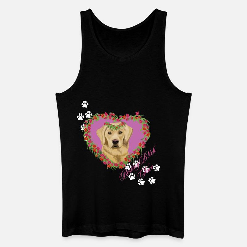 Resting B!tch Face Labrador - Men’s Organic Tank Top - black