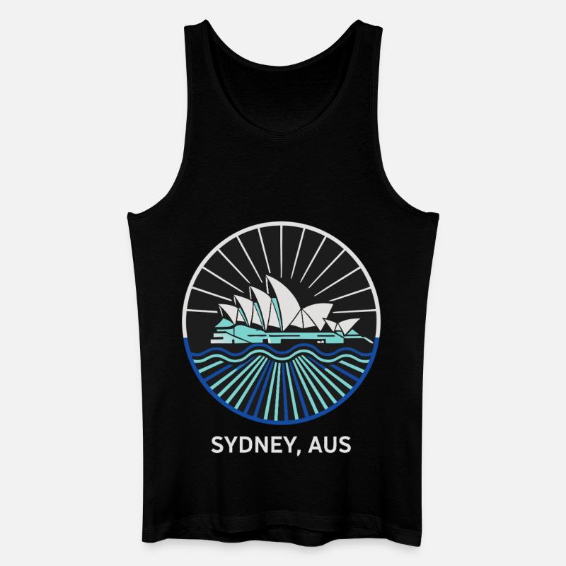 Opéra de Sydney, Australie - Débardeur bio Homme - noir
