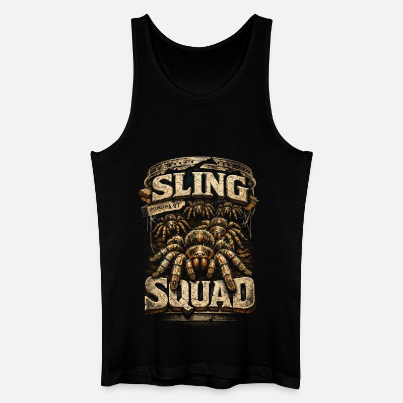 Tarantula Sling Squad - Økologisk tanktop til mænd - sort