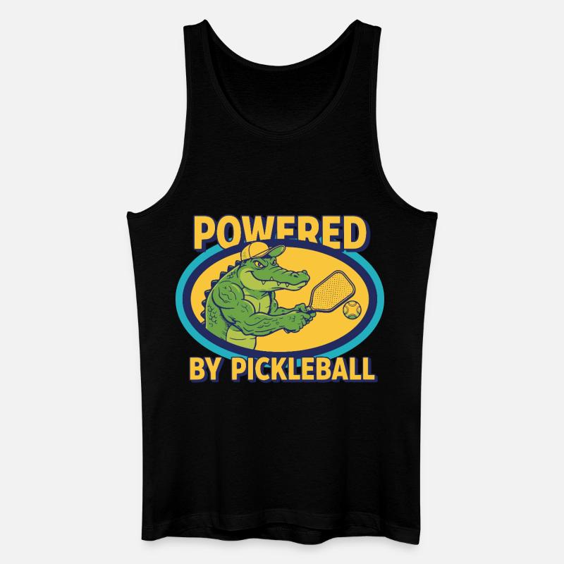Pickleball Powered By Pickleball Divertente Giocatore - Canotta ecologica da uomo - nero