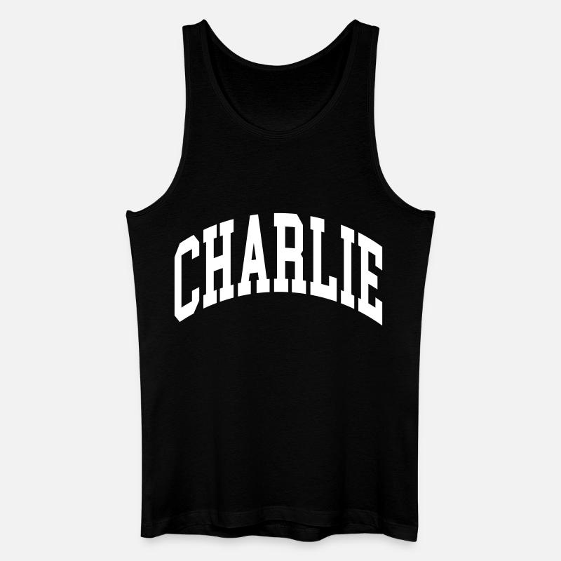 Charlie - Männer Bio Tank Top - Schwarz