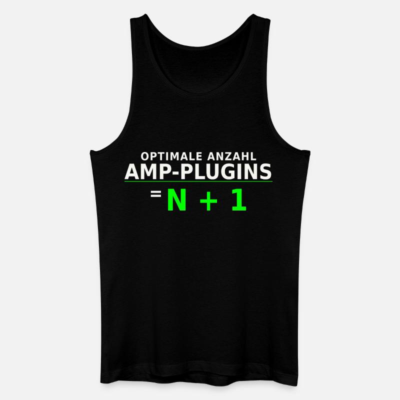 Optimale Anzahl Amp-Plugins = N + 1 - Männer Bio Tank Top - Schwarz