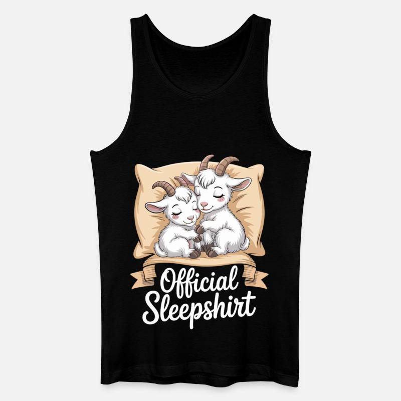 Sovskjorta Getpresentkvällsoutfit - Ekologisk tanktopp herr - svart