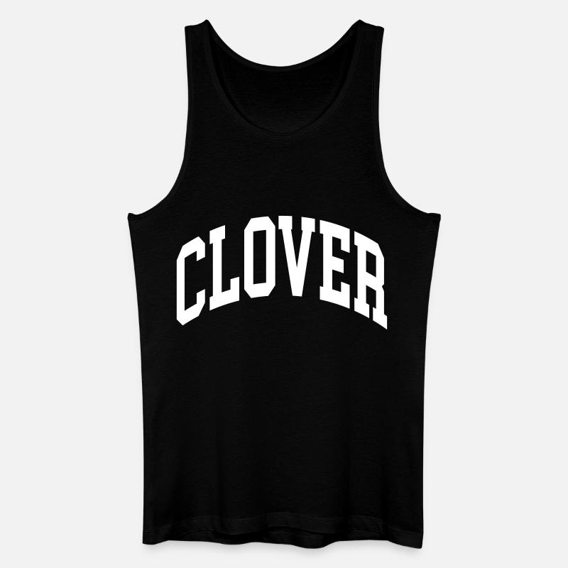 Clover - Männer Bio Tank Top - Schwarz