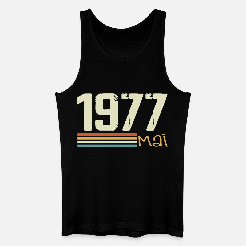 Mai 1977 - Männer Bio Tank Top - Schwarz
