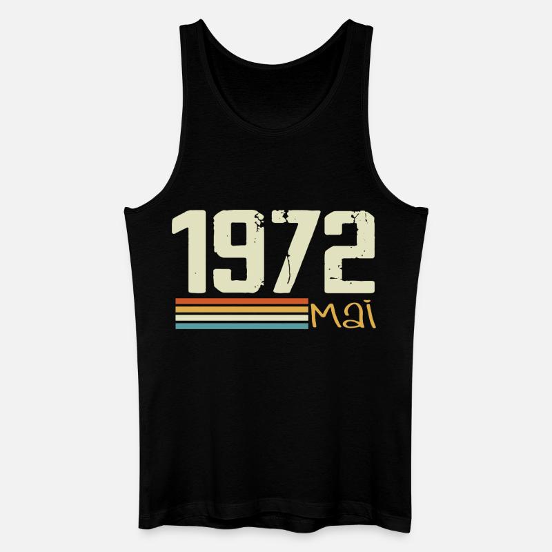 Mai 1972 - Männer Bio Tank Top - Schwarz