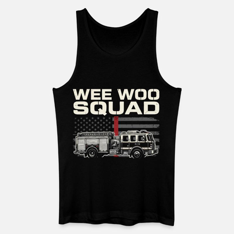 Wee Woo Squad Rettungsdienst Design - Männer Bio Tank Top - Schwarz